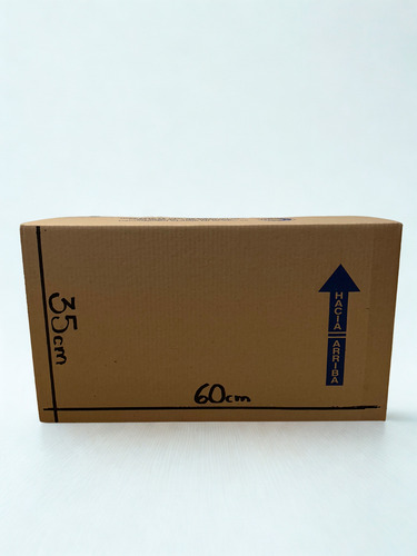 25pzas Caja De Cartón (tipo Huevo) 35cm X 60cm X 30cm Marrón Claro
