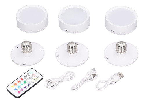 Luz Nocturna Led Inalámbrica Rgb Con Batería Y Control