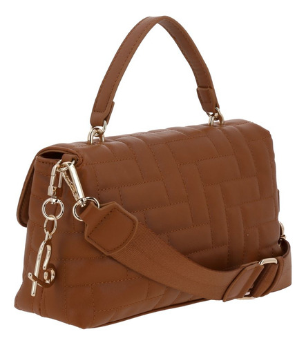 Bolsa Briefcase Gorett Priss Gs25076-b Color Café Correa De Hombro Café Diseño De La Tela Capitonado