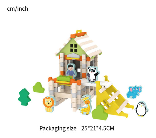 Blocos De Construção Diy Casa Brinquedos Jardim Zoológico