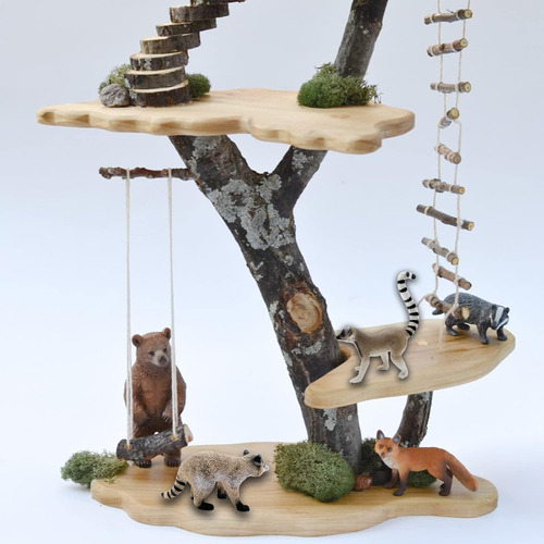 Gemini&genius Racoon Lemur - Juego De Figuras De Acción De A