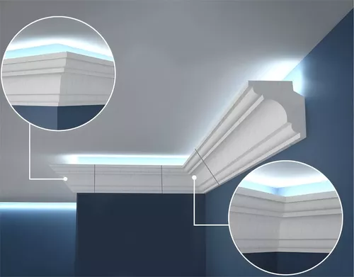 Molduras LED :: molduras para luz indirecta AA082 – Molduras de unicel ::  Molduras de yeso :: Cornisa :: :: Molduras para techo :: CasTw