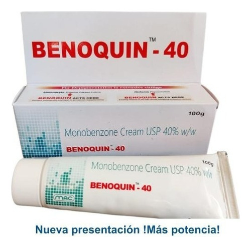 Benoquin Al 40% Crema Blanqueadora Para Despigmentar La Piel