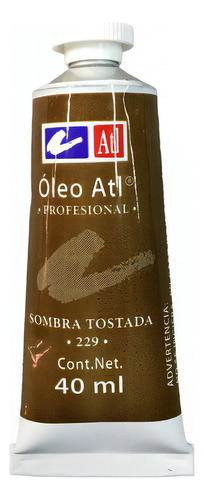 Oleo Atl T-14 Tubo De 40 Ml Color A Escoger Pintura Color Del Óleo 229 Sombra Tostada