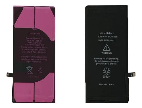 Battria Compatível iPhone XR A1984 A2105 A2106 A2107 A2108