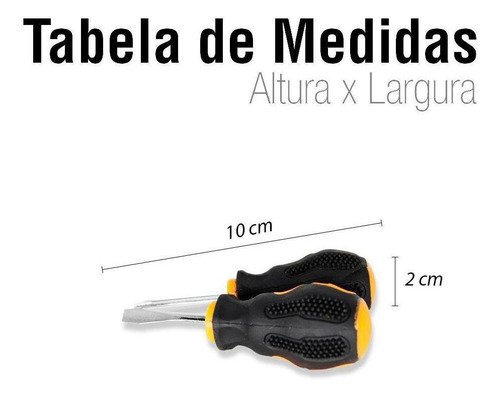 Imagem 3 de 7 de Kit Chaves Toco Fenda/philips 2pçs Uso Trabalho/domestico