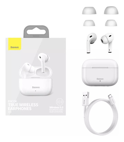 Fones De Ouvido Intra-auriculares Sem Fio Bluetooth Encok W3