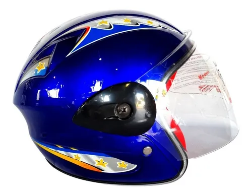 Casco Masuda Infantil 3 4 Msd 505 Color Azul Cuotas sin inter s