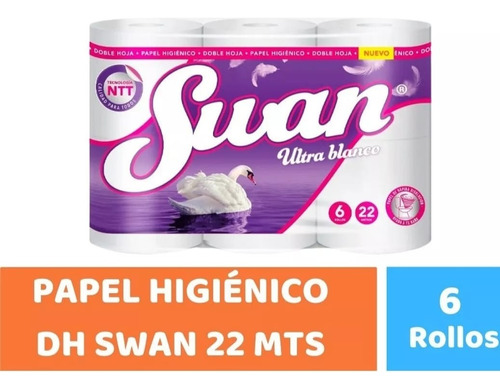 Papel Higiénico Swan Doble Hoja 22 Metros - 24 Rollos