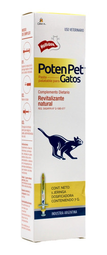 Holliday Poten Pet Revitalizante Natural Para Gatos 7 G