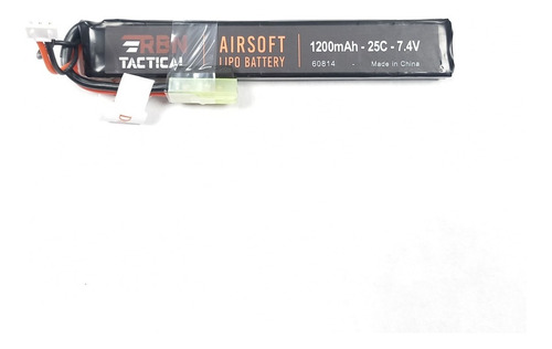 Bateria Airsoft Rbn Li-po 7.4v 1200mah 25c Mini Tamiya