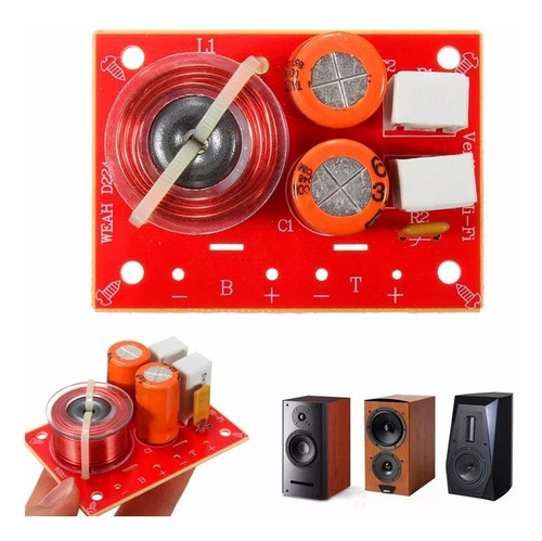 2 Unidades Crossover Divisor De Frecuencia 80watt 2 Vías