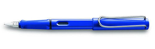Lamy Safari Fountain Pen, Shiny Blue Barrel - Medium Nib