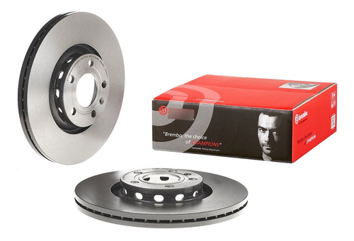 1- Disco Ventilado Delantero Izq/der A4 Quattro 02/06 Brembo