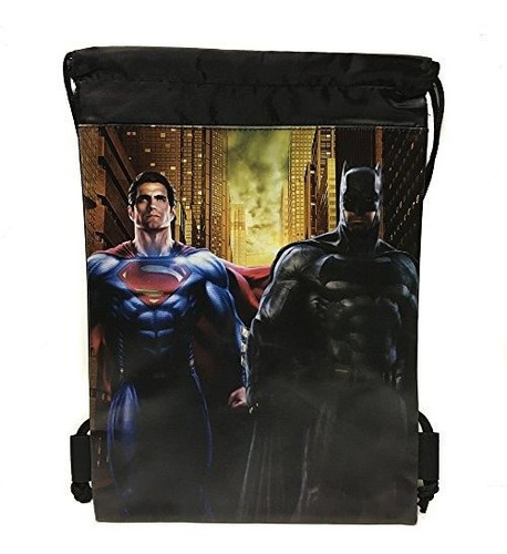 Dc Comics Batman Vs Superman Drawstring Backpack Sport Gym B
