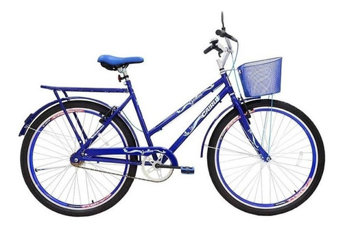 Bicicleta  de passeio Cairu Genova aro 26 freios v-brakes cor azul royal com descanso lateral
