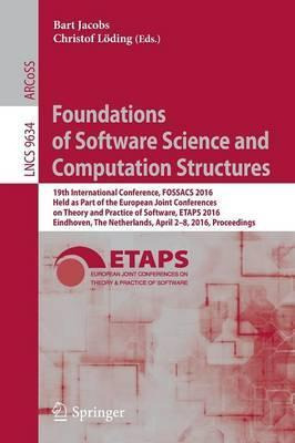 Libro Foundations Of Software Science And Computation Str...