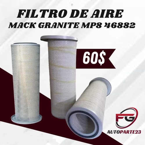 Filtro De Aire Mack Granite Mp8 46882 P150695