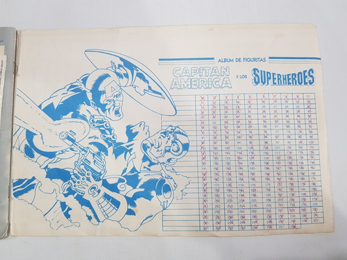 Imagen 10 de 10 de Álbum De Figuritas Capitán América Superhéroes '80 Mag 58821