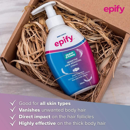 Crema Depilatoria Epify Para Piel Sensible - 3 Paquetes