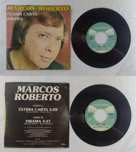Marcos Roberto Compacto Vinil Import Usado Drama 1980 45 Rpm