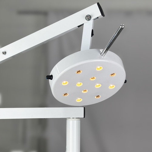 Foco Cirúrgico Bicolor 12 Led Quente Fria Parede C/ Bateria