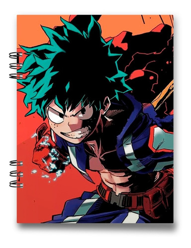 Imagen 3 de 7 de Cuaderno Anime Boku No Hero 15x20 Cms Media Carta 100 Hojas