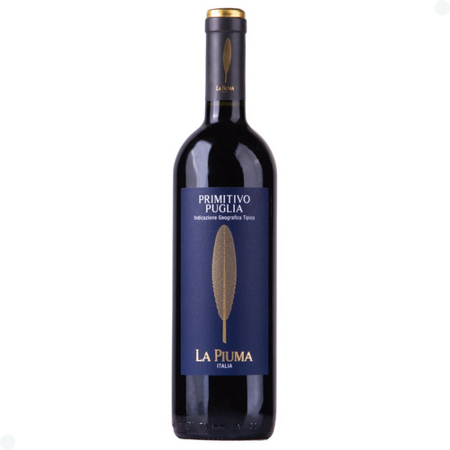 Vinho Tinto Italiano Primitivo Di Puglia La Piuma 750 Ml