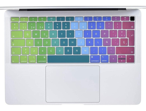 Protector De Teclado Para Macbook Air 13 Retina A2179 Rainbo