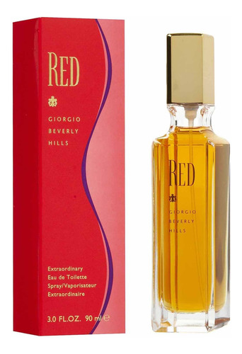 Eau De Toilette Rojo Giorgio Beverly Hills, 90 Ml, Para Perf