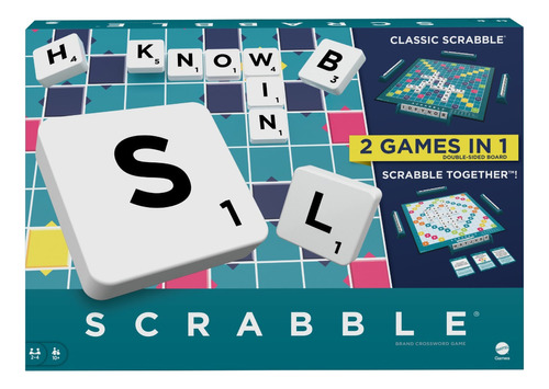 Juego De Mesa Scrabble 2 En 1 Colaborativo