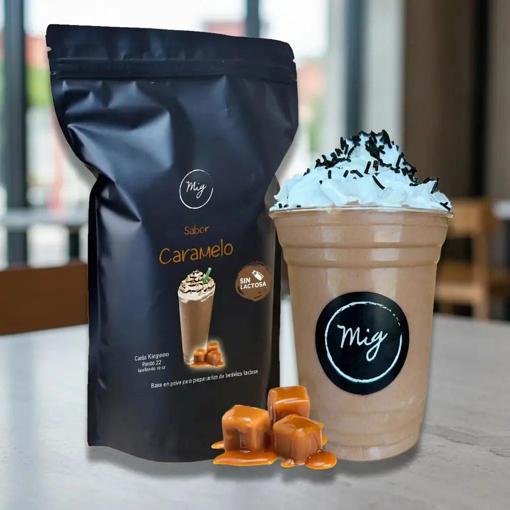 Base Frappé Sabor Caramelo 1kg - Latte Caramel