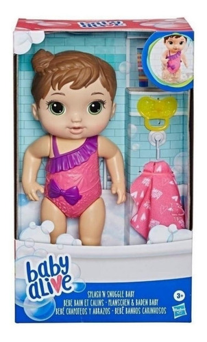 Baby Alive Bebe Banhos Carinhosos Boneca Morena Hasbro E8716