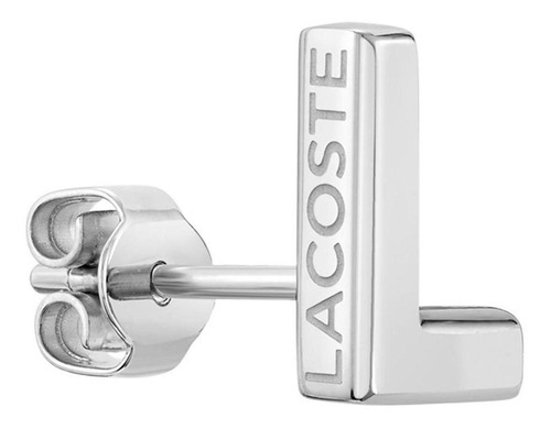 Aretes Lacoste Fundament Mujer Acero Inoxidable 2040009 Plateado