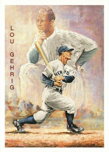 Mlb Lou Gehrig - Hall Of Fame 39 Yankees Nueva York - Lc13 