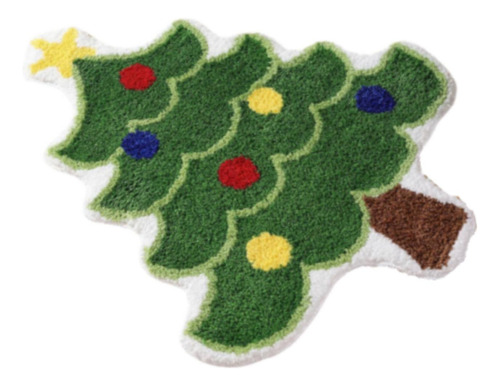 2 Alfombra De Árbol De Navidad Nórdica Antideslizante