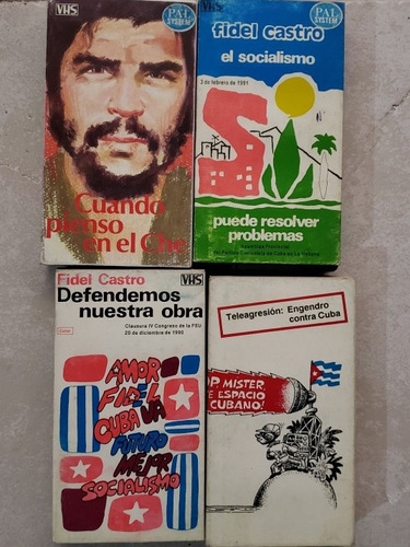 Vhs Cuando Pienso En El Che, Fidel Castro Traídos De Cuba