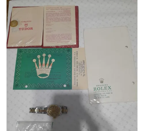 Reloj Pulsera Rolex Tudor Única Mano C/ Papeles Poco Uso (Usado)