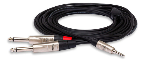 Cable De Ruptura Estéreo Pro 3.5mm Trs A Dual 6 Pies 1/4 Pul