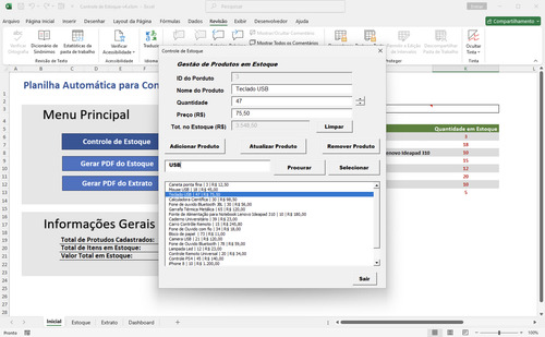 Planilha Para Controle De Estoque Simples E Prática