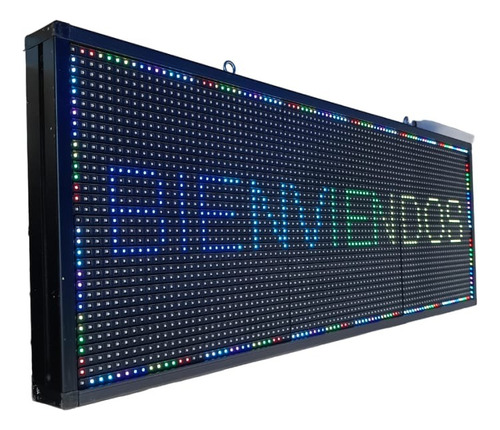 Letrero Led Programable Rgb 132x35cm