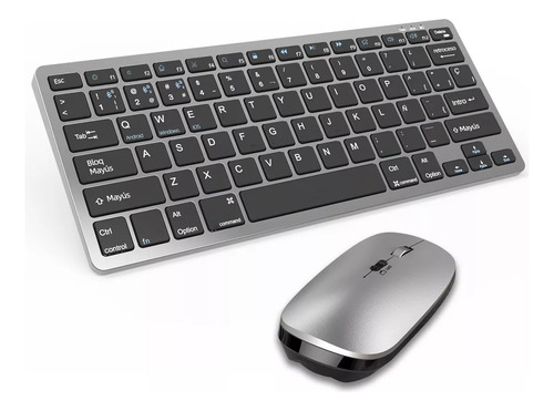 Teclado Y Mouse Bluetooth Inalambrico Recargable Con