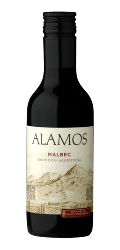 Kit 12 Un Alamos Malbec Baby Para Presente 187 Ml