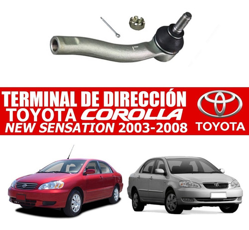 Imagen 1 de 3 de Terminal Toyota Corolla New Sesnation 2003 Al 2008 Original