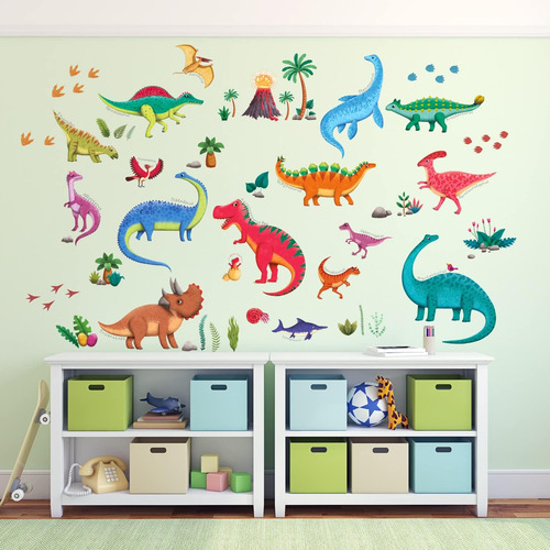 Decrowall Dslarge Dinosaur Decalas De Pared Pegatinas Para N