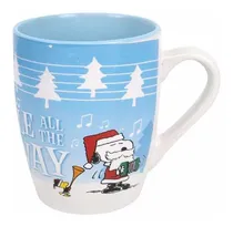 Comprar Taza De Cerámica Navidad Snoopy Peanuts Azul