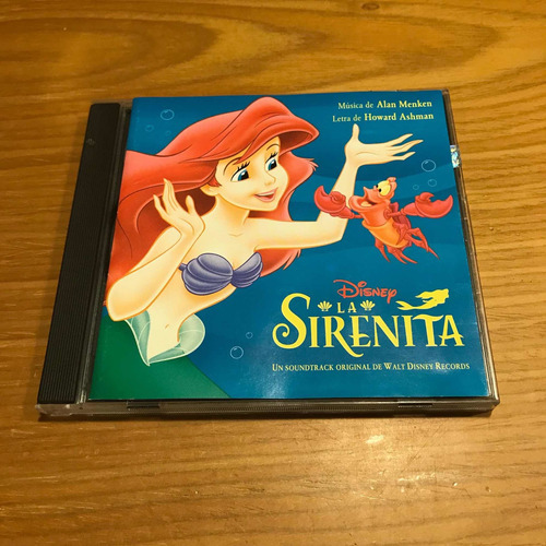 La Sirenita Cd Alan Menken Cd Sountrack Walt Disney 