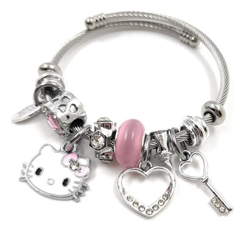 Pulsera Brazalete Hello Kitty Tipo Pandora