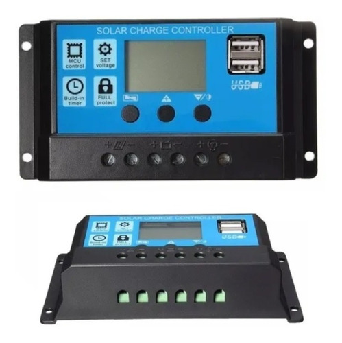 Controlador Regulador Carga Solar 30a 12/24v Usb Electronics