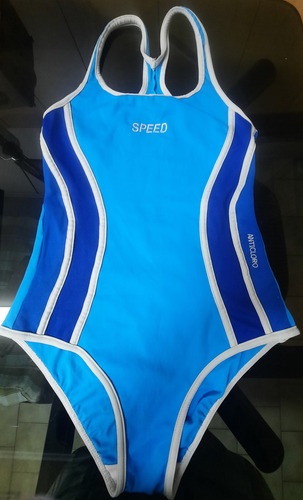 Malla, Antiparras Y Gorro Para Natación (adulto). Usado Celeste (Usado)